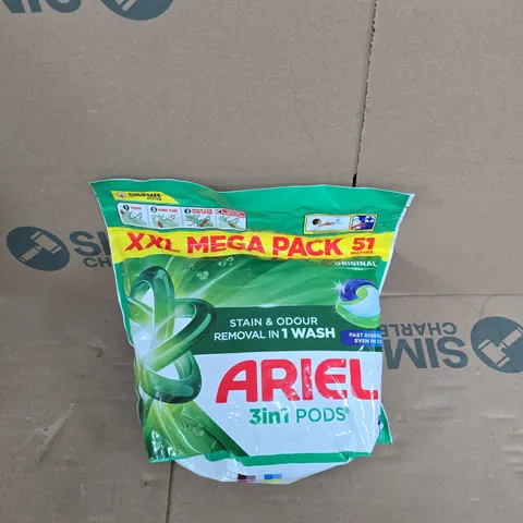 ARIEL 3IN1 PODS XXL MEGA PACK – 51 WASHES