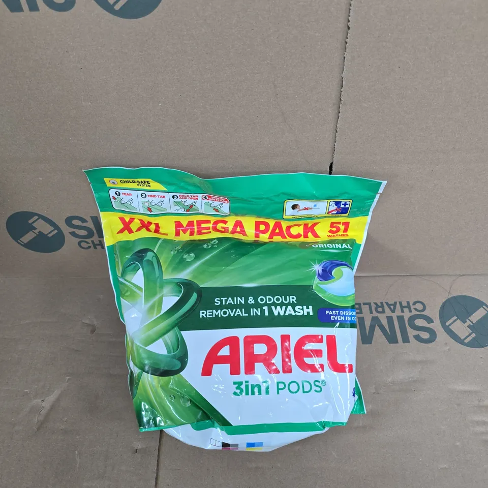 ARIEL 3IN1 PODS XXL MEGA PACK – 51 WASHES