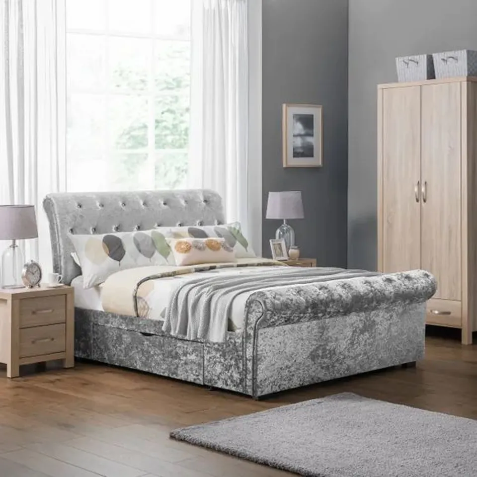 VERONA VELVET BED FRAME KING