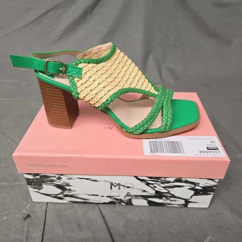 BOXED PAIR OF MODA IN PELLE LOUANNE HIGH HEEL SANDALS - 6