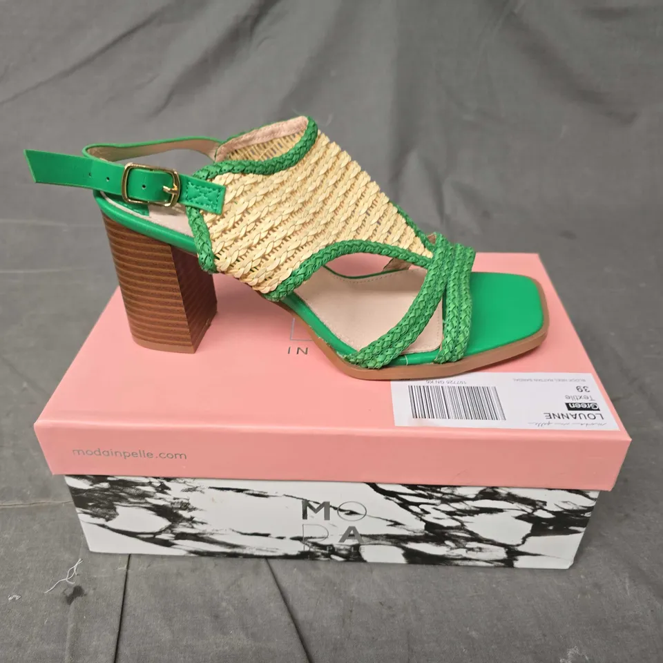 BOXED PAIR OF MODA IN PELLE LOUANNE HIGH HEEL SANDALS - 6