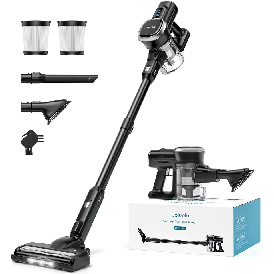 LUBLULU CORDLESS VACUUM CLEANER – MODEL 202 WITH ACCESSORIES