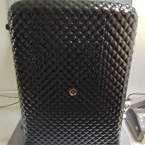 ITLUGGAGE 186L GLITZY LUGGAGE CASE IN BLACK / COLLECTION ONLY