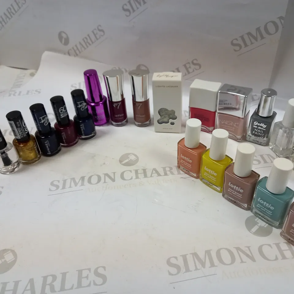 ASSORTMENT OF NAIL POLISHES APPROX. 20 ITEMS 