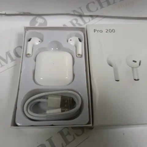 BOXED PRO 200 TRUE WIRELESS EARBUDS IN WHITE