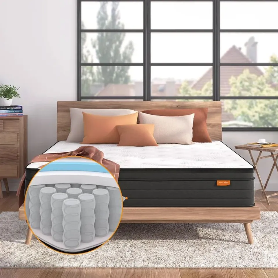 BAGGED 4'6" DOUBLE COOLING & COMFORT GEL MEMORY FOAM MATTRESS 