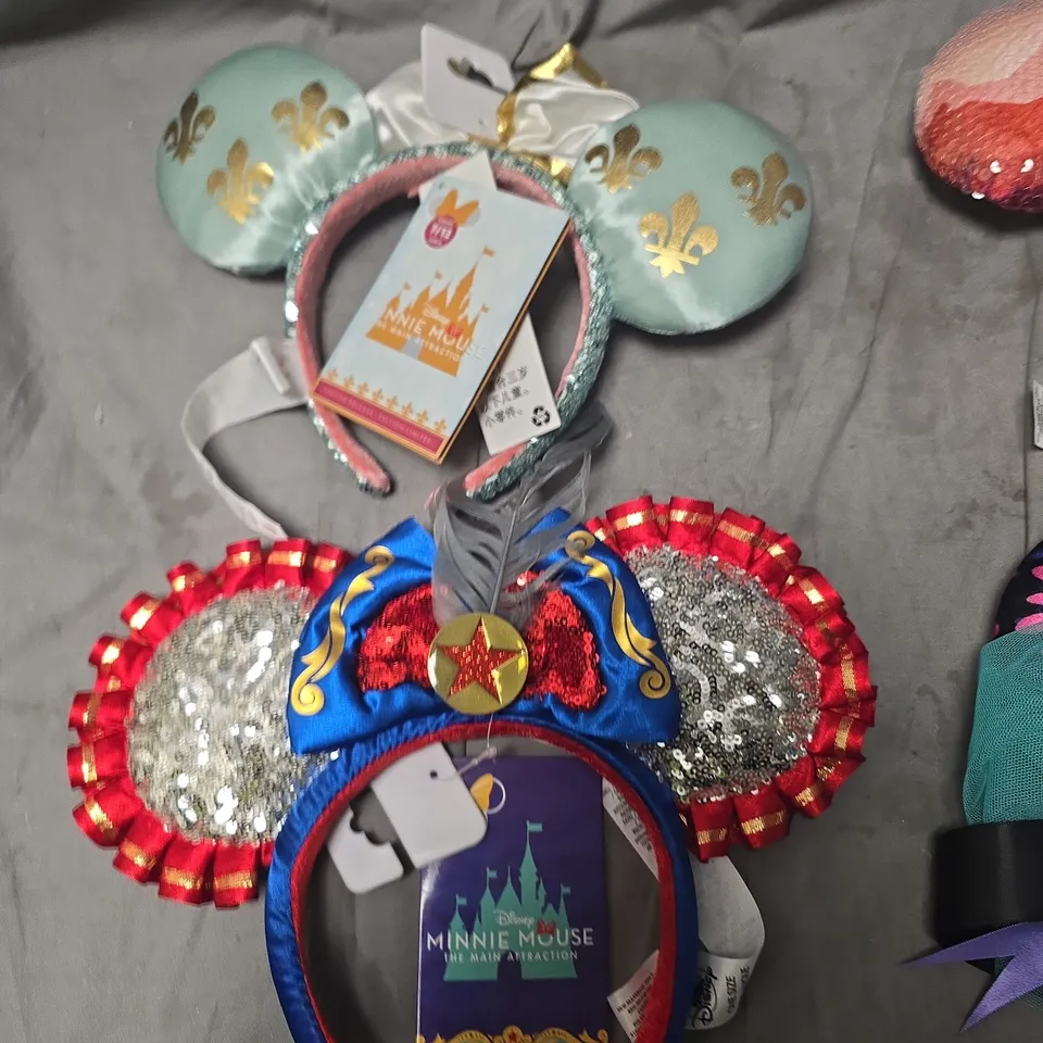 LOT OF 6 DISNEY MINNIE MOUSE MAIN ATTRACTION DRESS UP HEADBANDS 