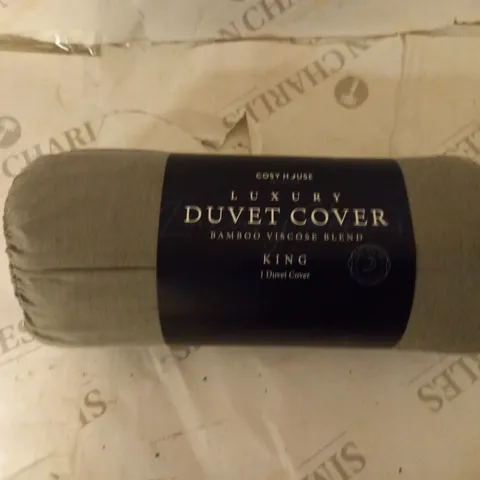BOXED COSY HOUSE COLLECTION LUXURY KING SIZE DUVET COVER