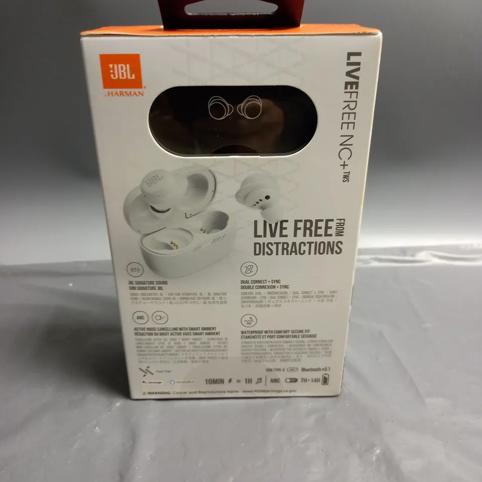 BOXED AND SEALED JBL NOISE CANCELLING EAR BUDS