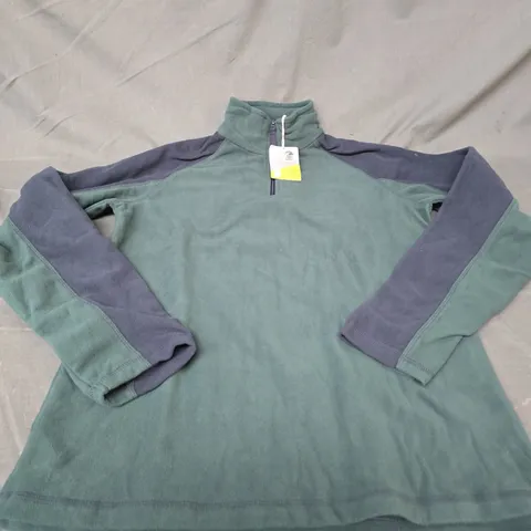 MOUNTAIN WAREHOUSE ASHBOURNE HALF ZIP FLEECE II – DARK KHAKI