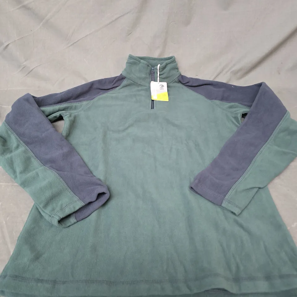 MOUNTAIN WAREHOUSE ASHBOURNE HALF ZIP FLEECE II – DARK KHAKI