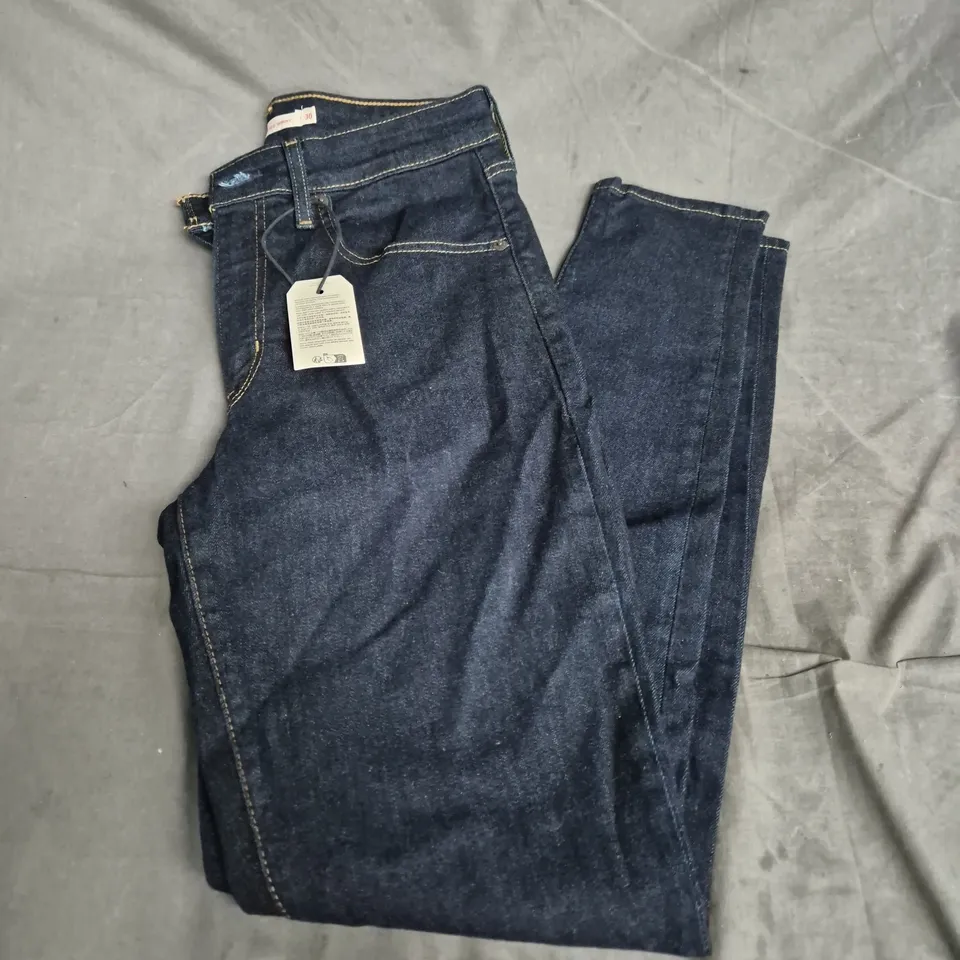 LEVI'S 721 HIGH-RISE SKINNY JEANS – DARK WASH, WOMEN'S, SIZE 30 X 30