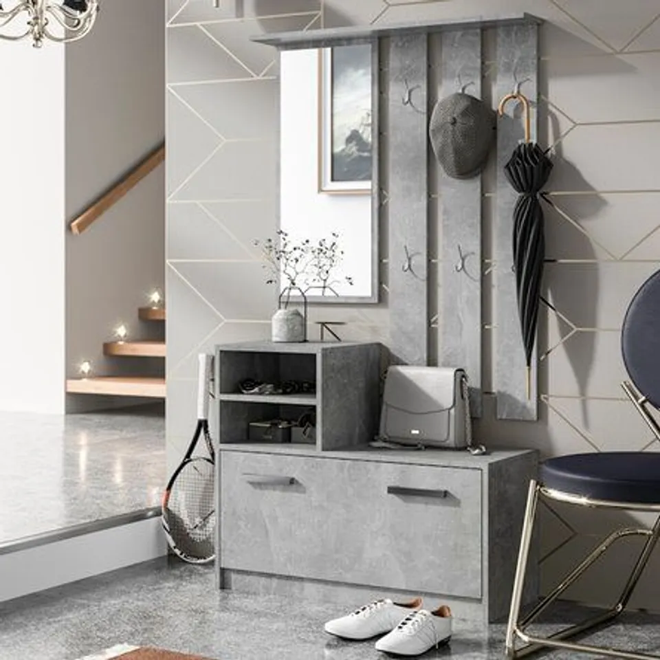 BOXED YESFIR HALLWAY SET- CONCRETE 