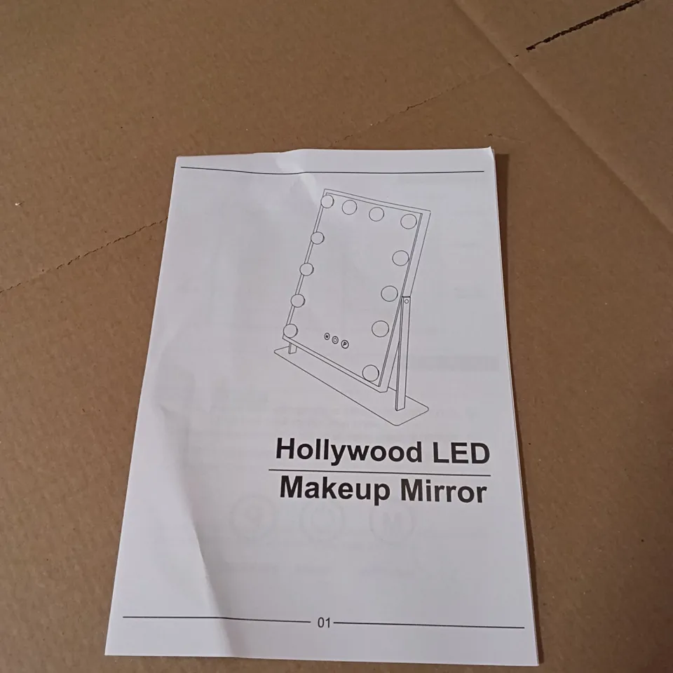 BOXED HOLLYWOOD LED MAKEUP MIRROR (1 BOX)