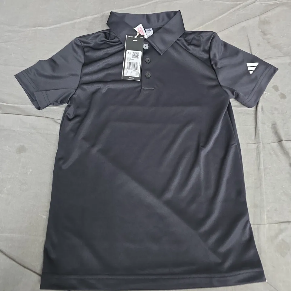 ADIDAS POLO SHIRT BLACK – YOUTH UK 9-10Y