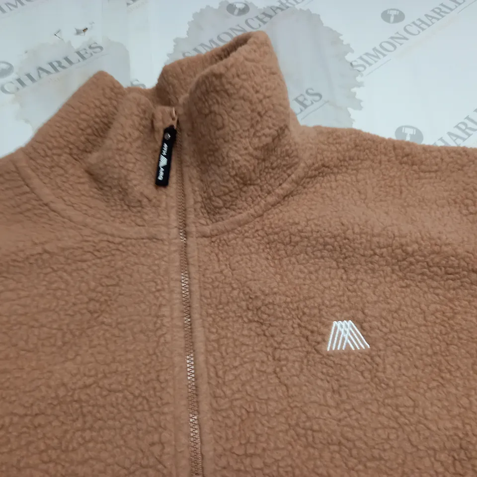 4TH ARQ PHOENIX HALF ZIP TOP IN TEDDY BROWN - S