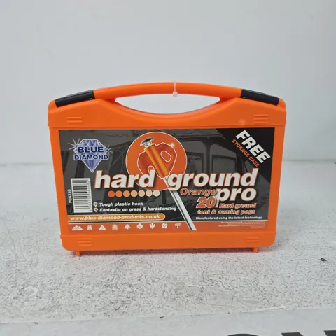 BLUE DIAMOND HARD GROUND ORANGE PRO 20 TENT PEGS