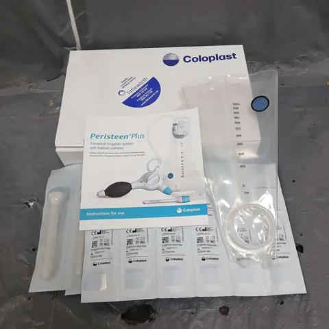 BOXED COLOPLAST PERISTEEN PLUS TRANSANAL IRRIGATION SYSTEM WITH BALLOON CATHETER