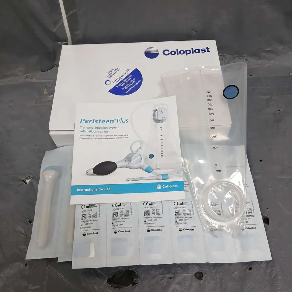 BOXED COLOPLAST PERISTEEN PLUS TRANSANAL IRRIGATION SYSTEM WITH BALLOON CATHETER