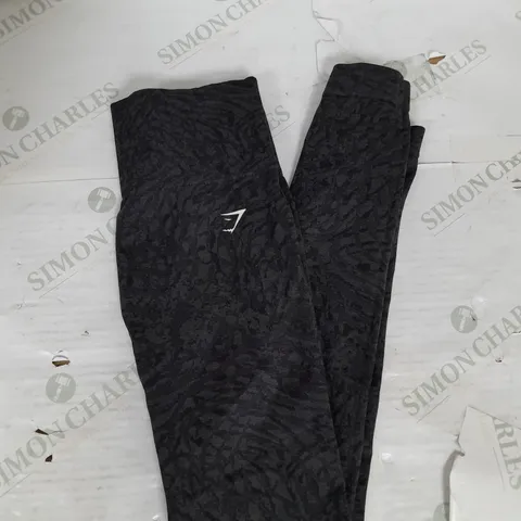 GYMSHARK SCRUNCH SPECKLED LEGGINGS IN GREY SIZE S 