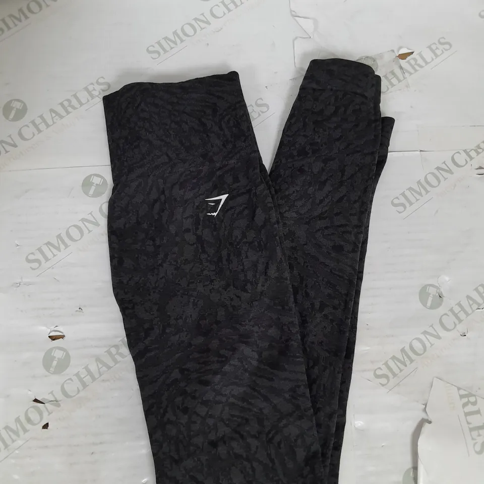 GYMSHARK SCRUNCH SPECKLED LEGGINGS IN GREY SIZE S 