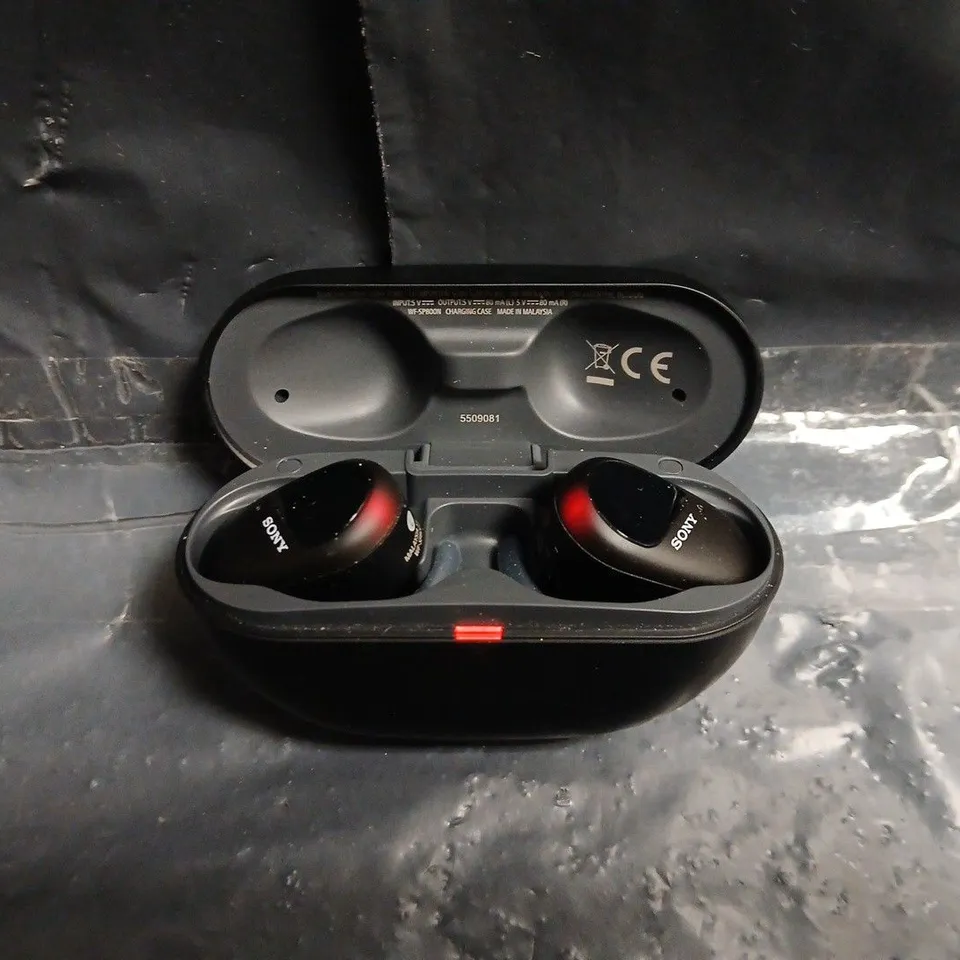 SONY TRUE WIRELESS EARBUDS WITH CHARGING CASE – BLACK