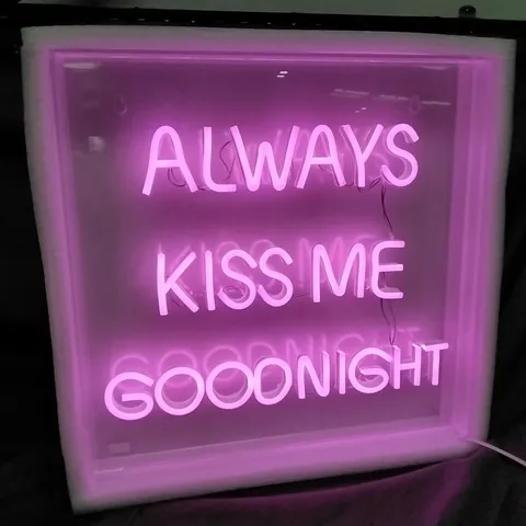 BOXED ALWAYS KISS ME GOOD NIGHT LIGHT