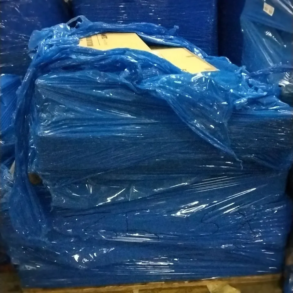 PALLET OF ASSORTED ITEMS INCLUDING BONTEC PLASMA/LCD TV STAND, BOARD WITH METAL DESK, FLIPCHART EASEL