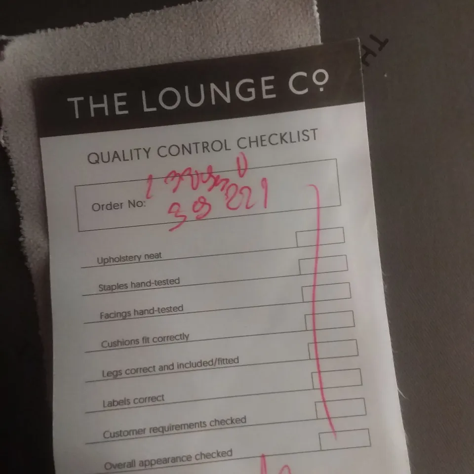 QUALITY BRITISH DESIGNER LOUNGE CO. LOLA SOFA GREY FABRIC