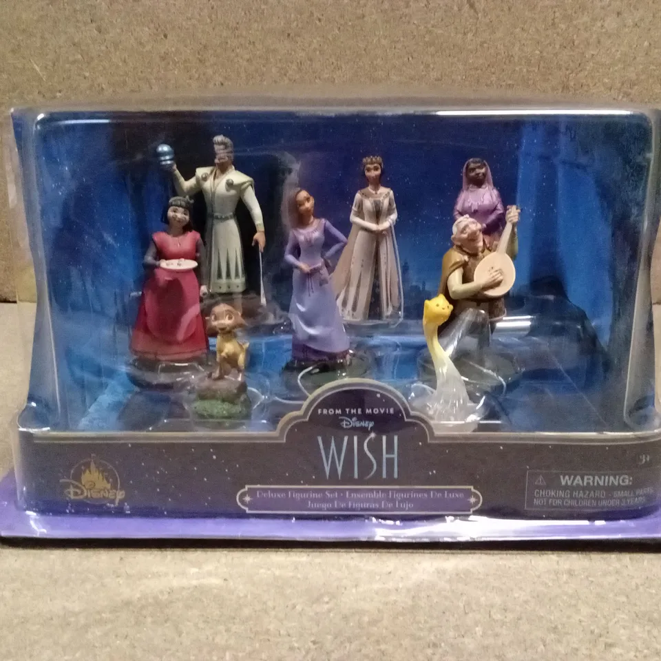 BOXED DISNEY WISH DELUXE FIGURINE SET  APPROXIMATELY 4PCS
