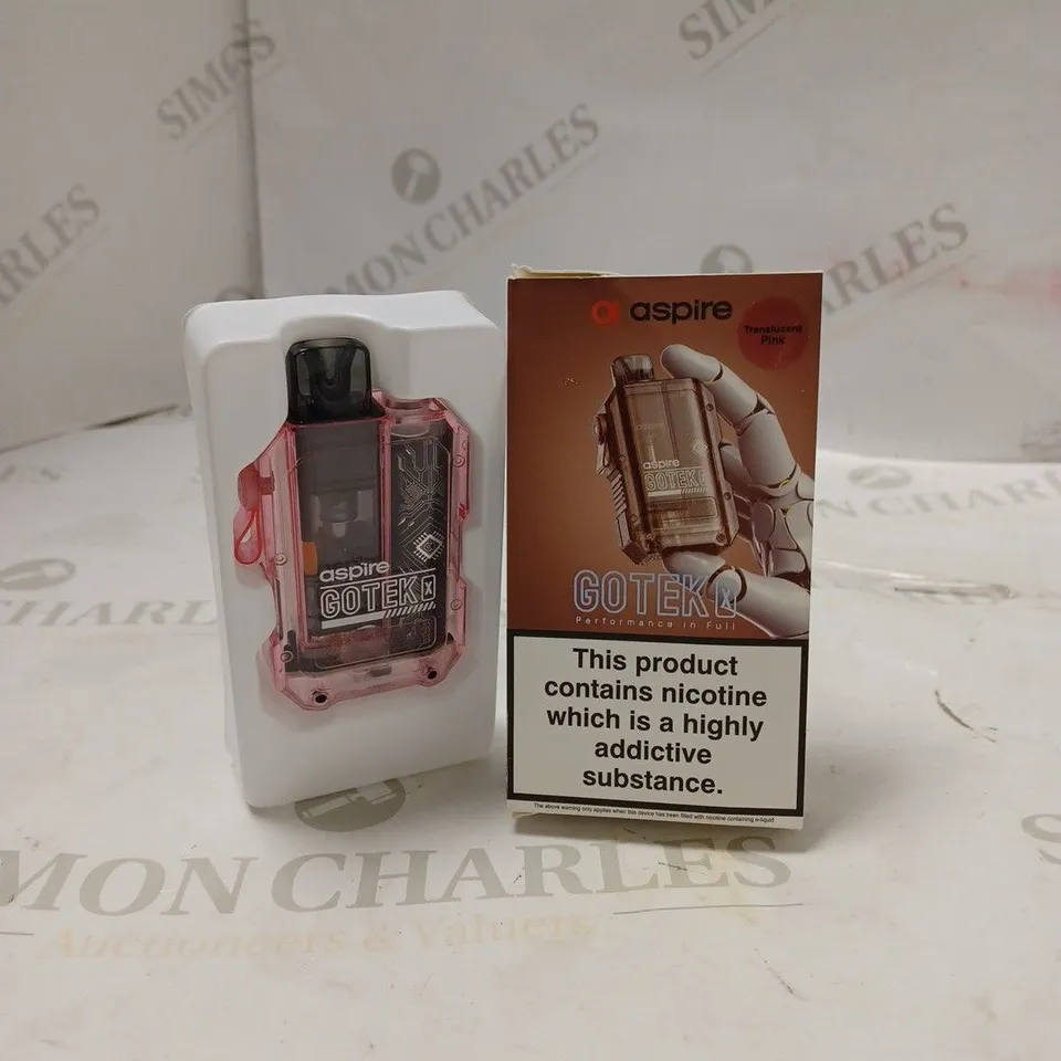 BOXED ASPIRE GOTEK X - TRANSLUCENT PINK.