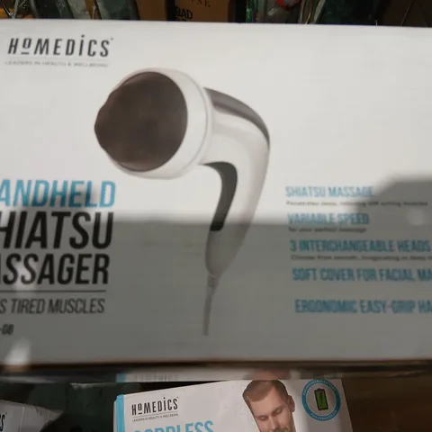 BOXED HOMEDICA HANDHELD SHIATSU MASSAGER HHP-355-15-GB