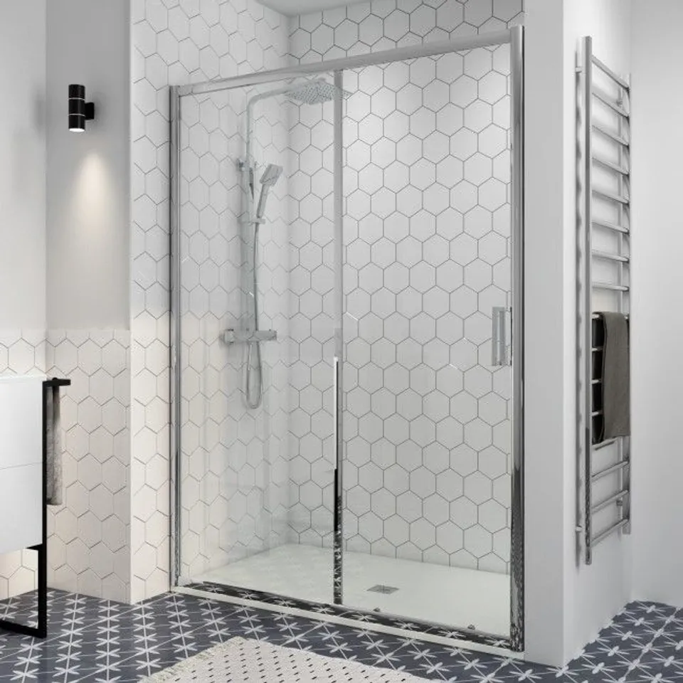 BOXED PAVO SLIDING DOOR FOR 1400,1500,1600 AND 1700 CHROME
