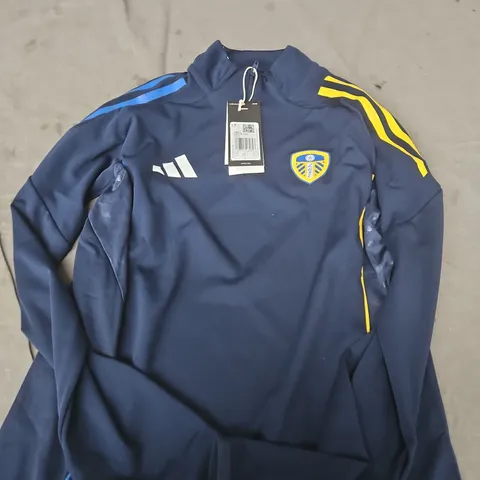 LEEDS UNITED FC TRAINING TOP β NAVY ADIDAS LUFC, UK 11-12