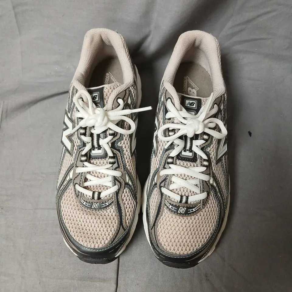 NEW BALANCE 740 RUNNING SHOES – BEIGE/GREY MESH, D WIDTH (MEN'S) SIZE 5.5
