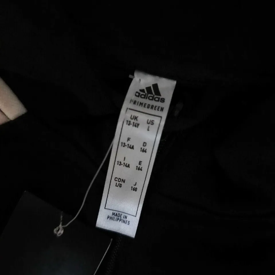 ADIDAS TRACKSUIT TOP IN BLACK - UK 13/14