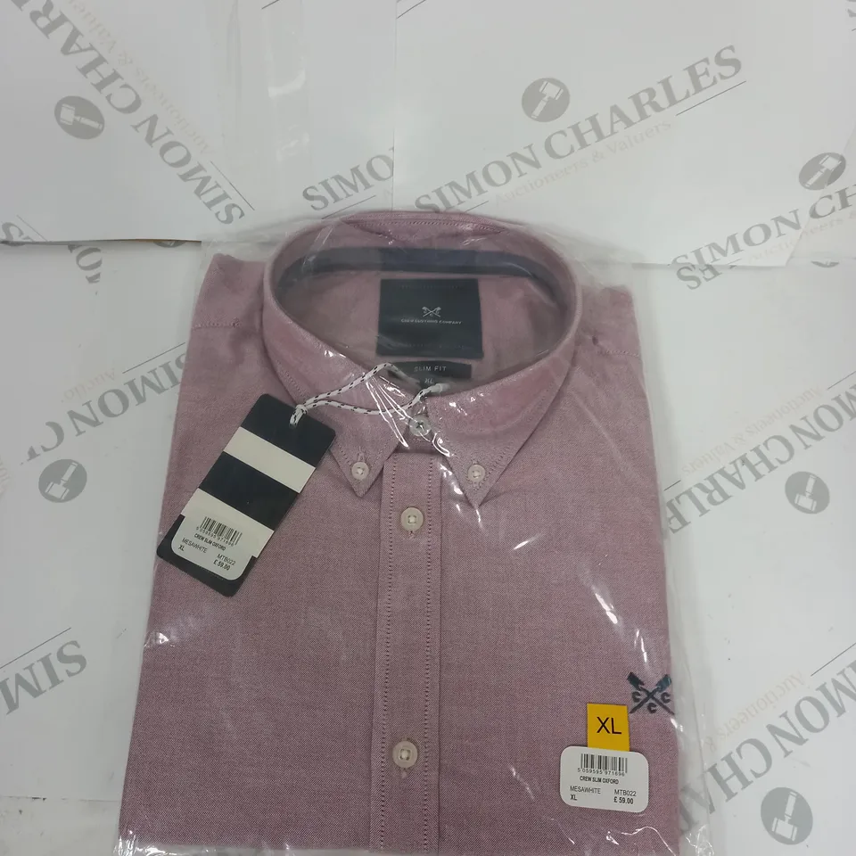 BAGGED CREW CLOTHING COMPANY CREW SLIM OXFORD SHIRT SIZE XL
