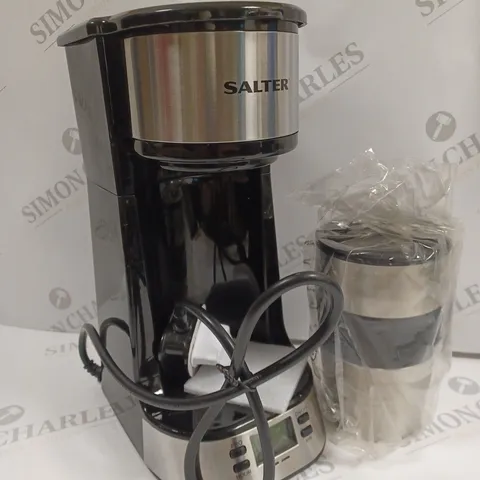 SALTER DIGITAL COFFEE MAKER WITH TRAVEL MUG