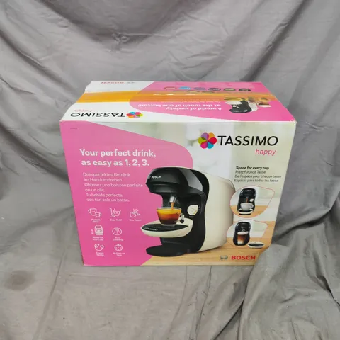 BOXED BOSCH TASSIMO HAPPY POD COFFEE MACHINE - TAS1007GB