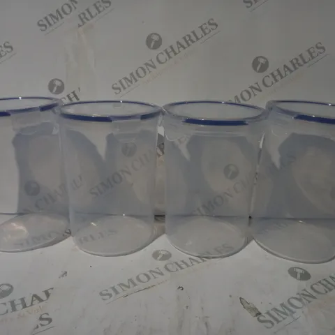 BOXED LOCK & LOCK SET OF 4 ROUND CONTAINERS 1.8L