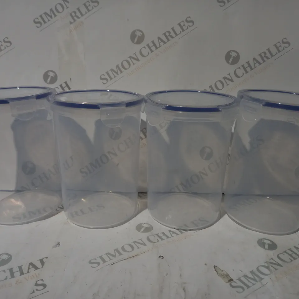 BOXED LOCK & LOCK SET OF 4 ROUND CONTAINERS 1.8L