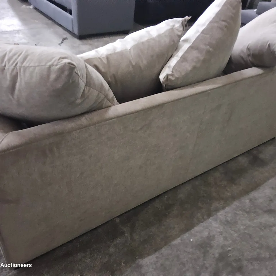 DESIGNER ARABELLA 2 SEATER SOFA WITH SCATTER CUSHIONS FASN FABRIC 