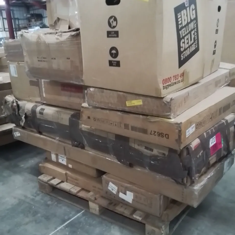PALLET OF ASSORTED FLAT PACK PRODUCTS AND ITEMS