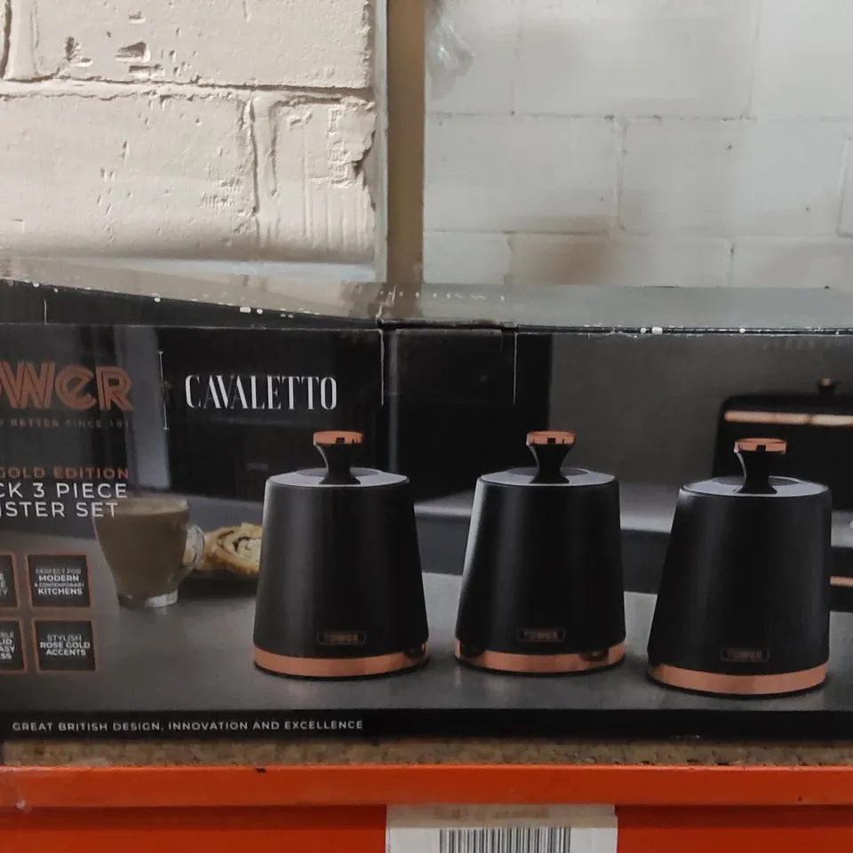 BOXED TOWER T826131 CAVALETTO PIECES OF 3 STORAGE CANISTERS