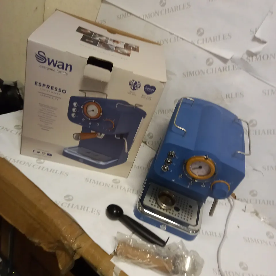 SWAN ESPRESSO COFFEE MAKER - SPRUCE BLUE