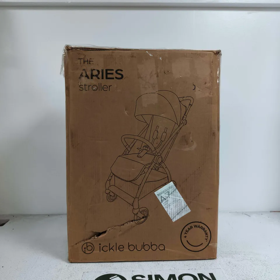 BOXED ICKLE BUBBA ARIES MAX AUTOFOLD STROLLER - BLACK