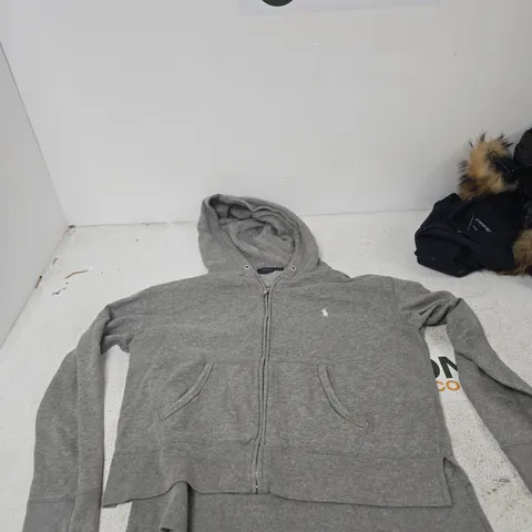 POLO RALPH LAUREN ZIP HOODIE – GREY, SIZE L
