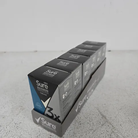 SURE MEN MAXIMUM PROTECTION DEODORANT CREAM – MULTIPACK, 6 BOXED UNITS