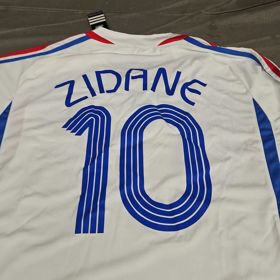 RETRO FRANCE FC WORLD CUP FINAL JERSEY - ZIDANE 10 - 2XL