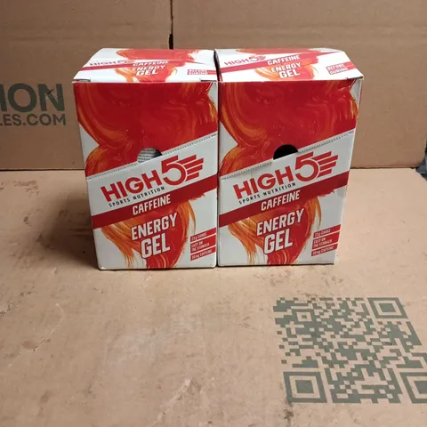 TOTE OF APPROXIMATELY 60 X 40G HIGH 5 CAFFEINE ENERGY GEL SACHETS